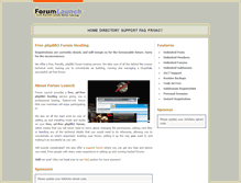 Tablet Screenshot of forumlaunch.net